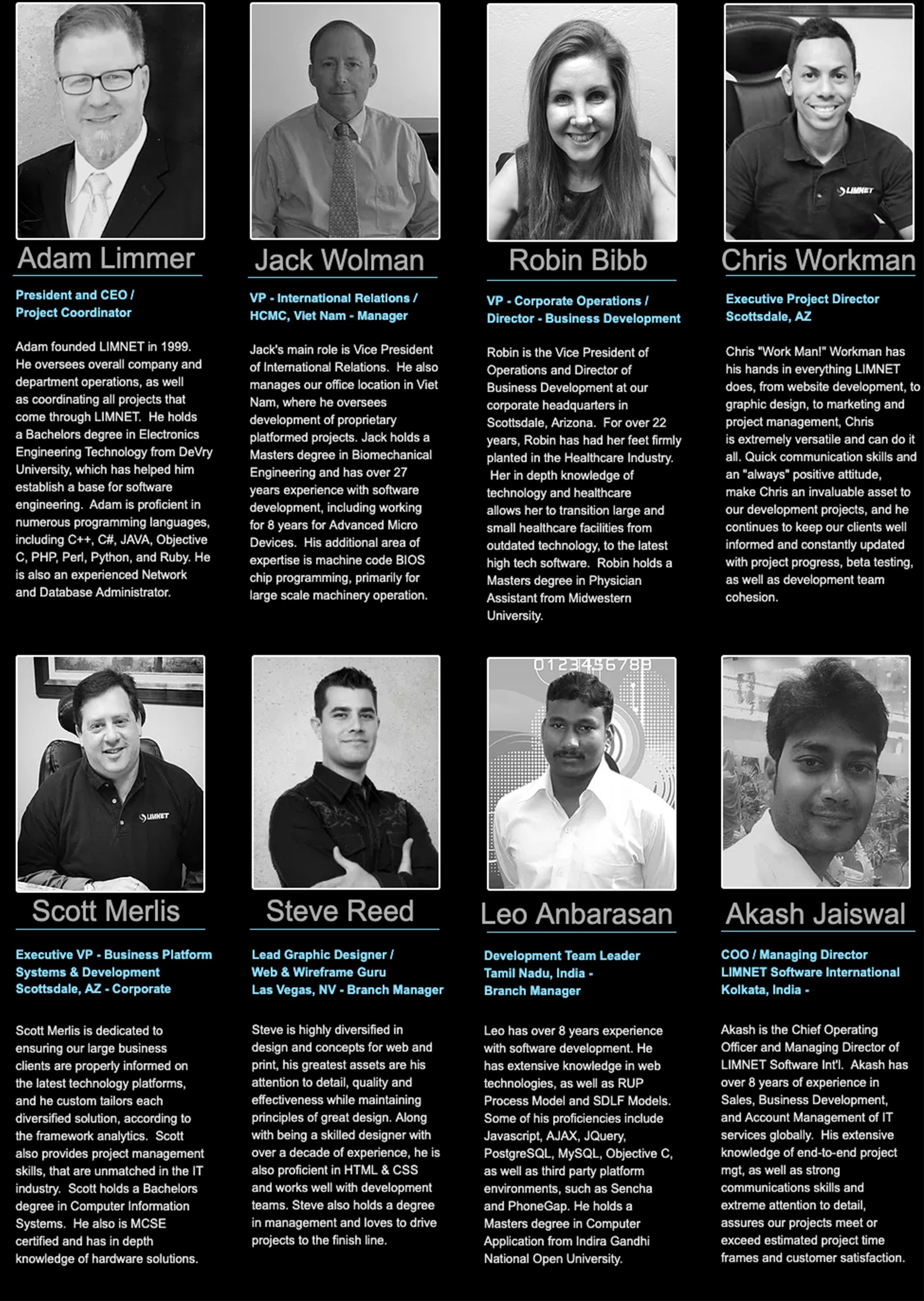 LIMNET management team